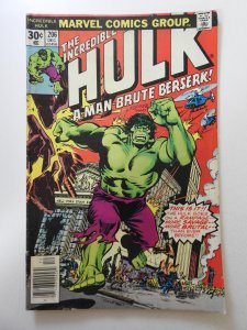 The Incredible Hulk #206 (1976) VG- Condition! Moisture stain