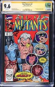 New Mutants (1990) # 87 (CGC 9.6 SS) Signed Bob Wiacek • 1st App Cable