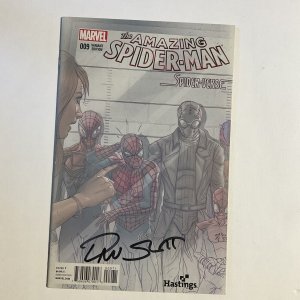 AMAZING SPIDER-MAN 9 2014 NM NEAR MINT SIGNED DAN SLOT HASTINGS VARIANT