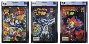 SET Earthworm Jim #1 2 3 CGC 9.8 Marvel Comics 1995 1st Appearance 1-3 RARE