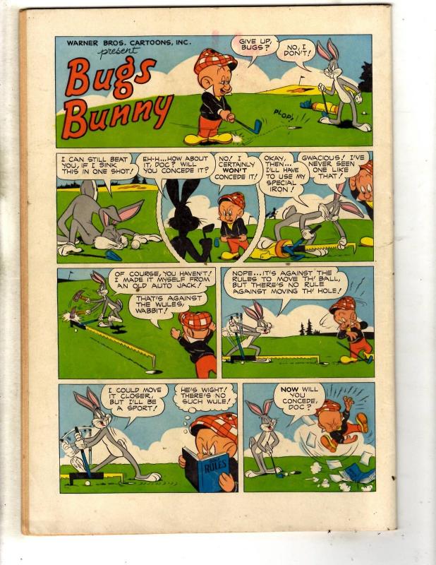 Four Color # 347 FN Dell Golden Age Comic Book Bugs Bunny Frigid Hare J314