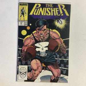 Punisher 21 1989 Signed by Erik Larson Marvel NM near mint