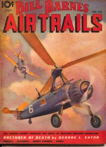 Bill Barnes Air Trails 6/1936-hero pulp-skeletons-George L Eaton-VG