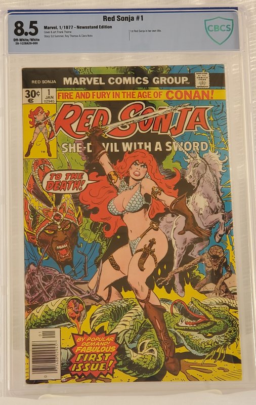 New CBCS Slab! Red Sonja #1 - CBCS 8.5 - 1st Own Title