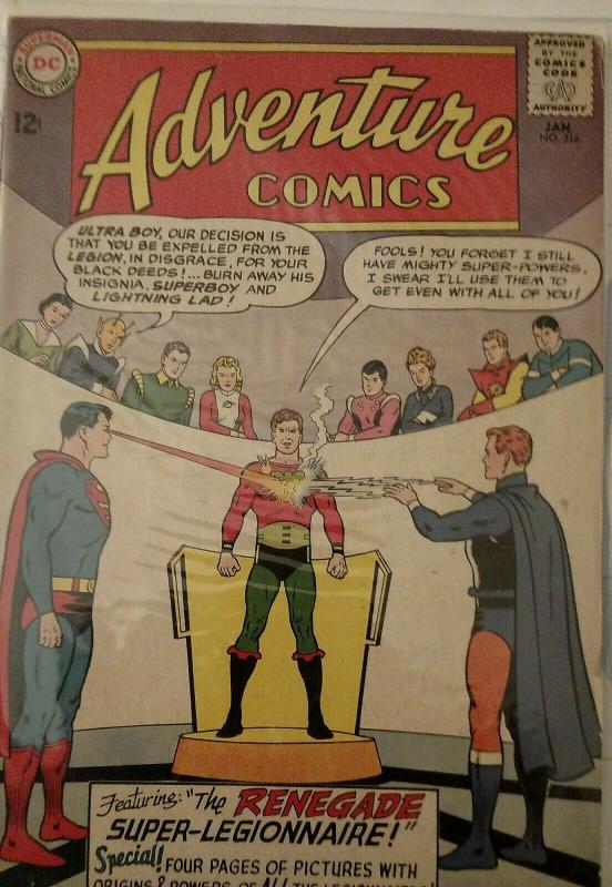 Adventure Comics #316 (Jan 1964, DC) VG+