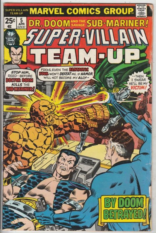 Super-Villain Team-Up #5 (Apr-76) VG/FN High-Grade Namor the Sub-Mariner, Doc...