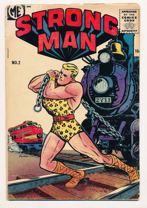 Strong Man (1955 Magazine Enterprises) #1-4 VG- to FN- Complete series, HTF