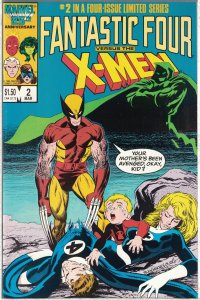 Fantastic Four vs. X-Men #2 (1987) - Direct Edition