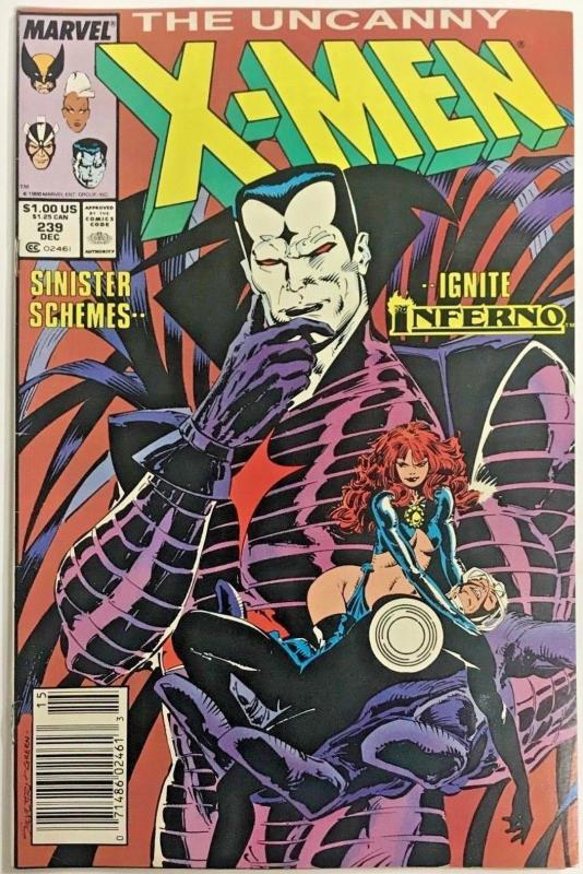 UNCANNY X-MEN#239 FN/VF 1988 (NEWSTAND) MARVEL  COMICS 