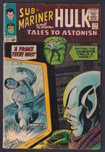 Tales to Astonish #72 2.5 GD+ Marvel Comic - Oct 1965