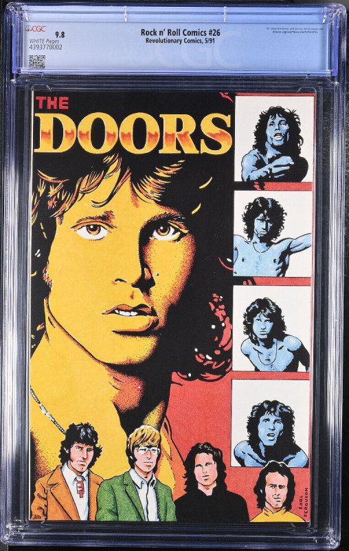 Rock N Roll Comics #26 CGC 9.8 1991-THE DOORS-COMIC BOOK 4393769002