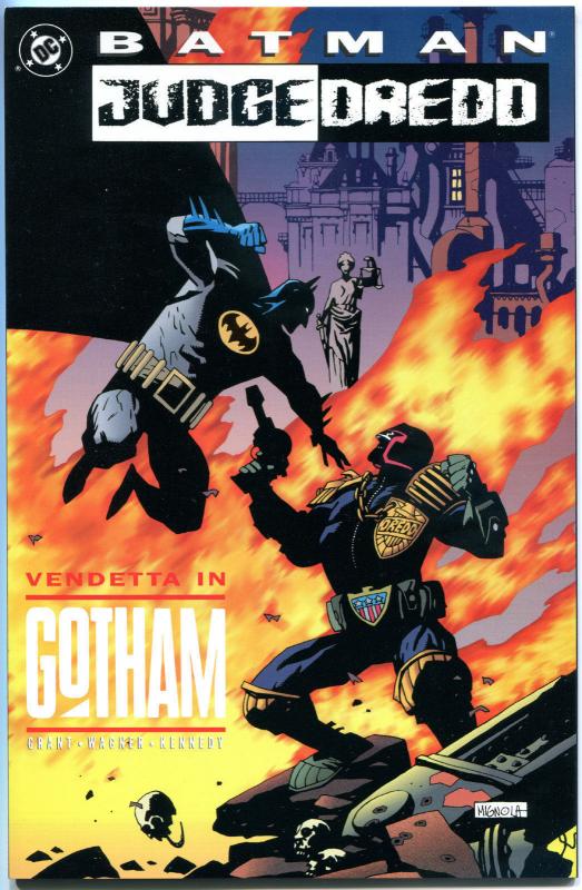 BATMAN / JUDGE DREDD lot, NM-, 2 issues, Simon Bisly, Wagner, Grant, 1991/93