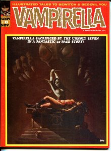 Vampirella #8 1970-Warren-bondage cover-Tom Sutton art-VF