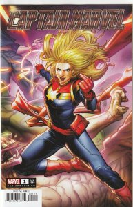 Captain Marvel # 1 Rickie Yagawa 1:25 Variant Cover NM Marvel 2023 [T3]