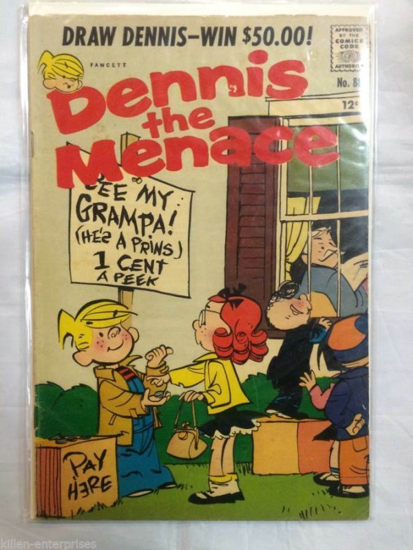 Dennis the Menace #88 Comic Book Fawcett 1967