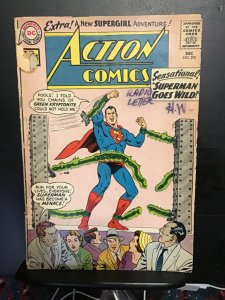 Action Comics #295  (1962) affordable grade. Lex Luther meets Supergirl! GD-