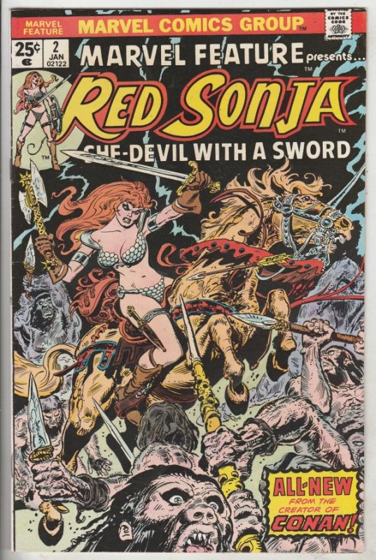 Marvel Feature presents Red Sonja #2 (Jan-76) NM- High-Grade Red Sonja