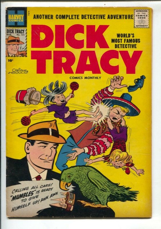 Dick Tracy #121 1958-Harvey-Chester Gould art-crime stories-mumbles appears-FN