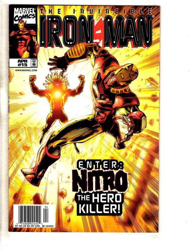 Lot Of 10 Iron Man Marvel Comic Books # 11 12 13 14 15 16 17 18 19 20 Hulk GM15