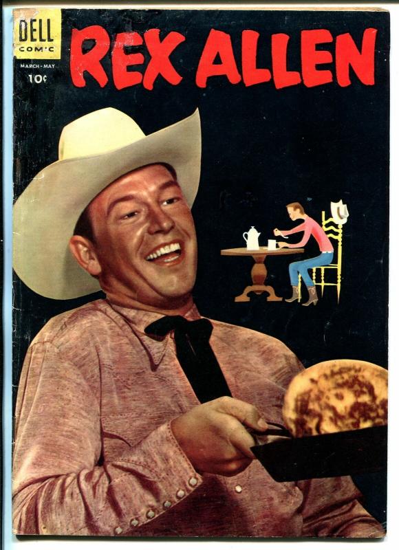 Rex Allen #16 1955-Dell-movie photo cover-western-G