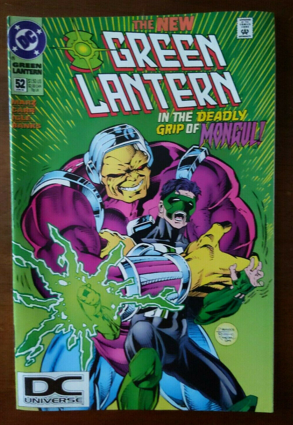 Green Lantern 52 Dc Universe Logo Variant Kyle Rayner Mongul Htf Rare 1994 Comic Books