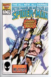 Spectacular Spider-Man #119 - Sabretooth/Black Cat (Marvel, 1986) - NM-