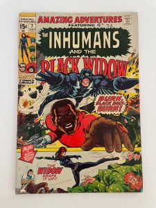 Amazing Adventures # 7 FN Marvel Comic Book Inhumans Black Widow 2 LI6