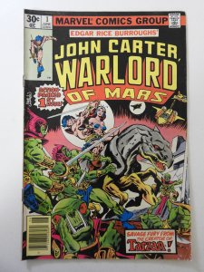 John Carter Warlord of Mars #1 (1977) VG Condition moisture stain