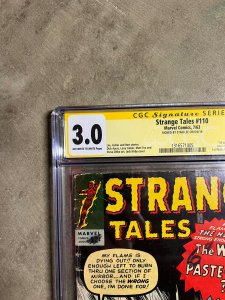 Strange Tales 110 cgc 3.0 SS Signature Series signed by Stan Lee marvel 1963