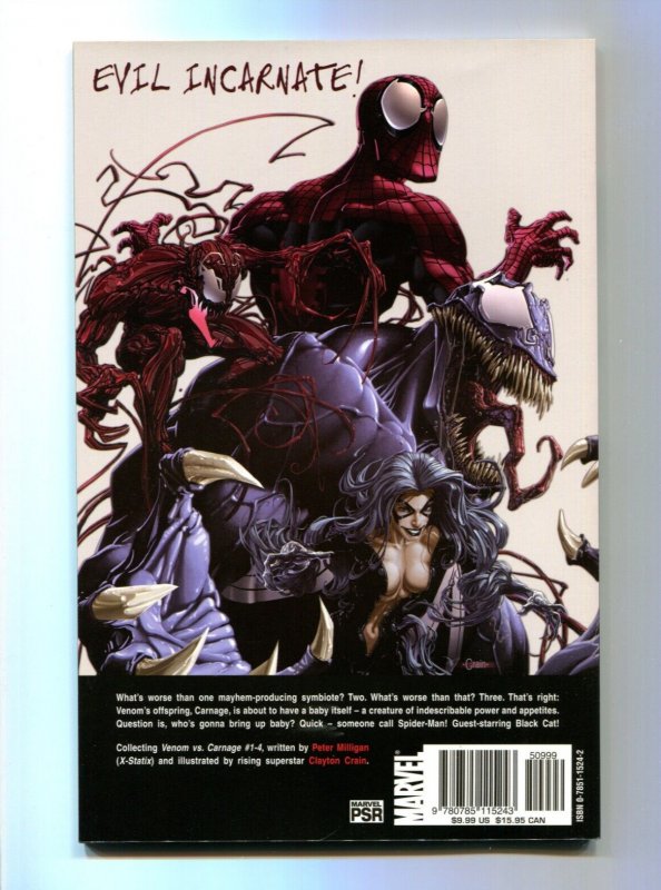 Venom Vs. Carnage TPB 1st Print - Clayton Crain Art + Cover (9.2) 2004