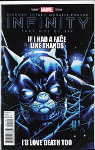 Infinity #1 Deadpool Sketch Cover (2013) The Avengers