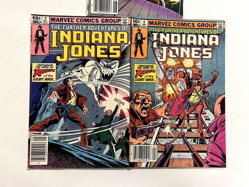 3 Indiana Jones Marvel Comic Books #4 5 6 Spiderman Iron-Man Thor Hulk 101 JS3