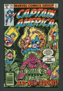 Captain America #243 /  9.4 NM  /  Newsstand /  George Perez Cover / 1980