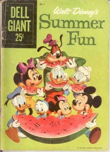 SUMMER FUN (DELL GIANT) 2 FR-G   1959 COMICS BOOK