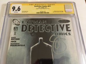 KEY 1ST Scott Snyder on Batman - Detective Comics 871 CGC SS 9.6 NM+ SIGNED
