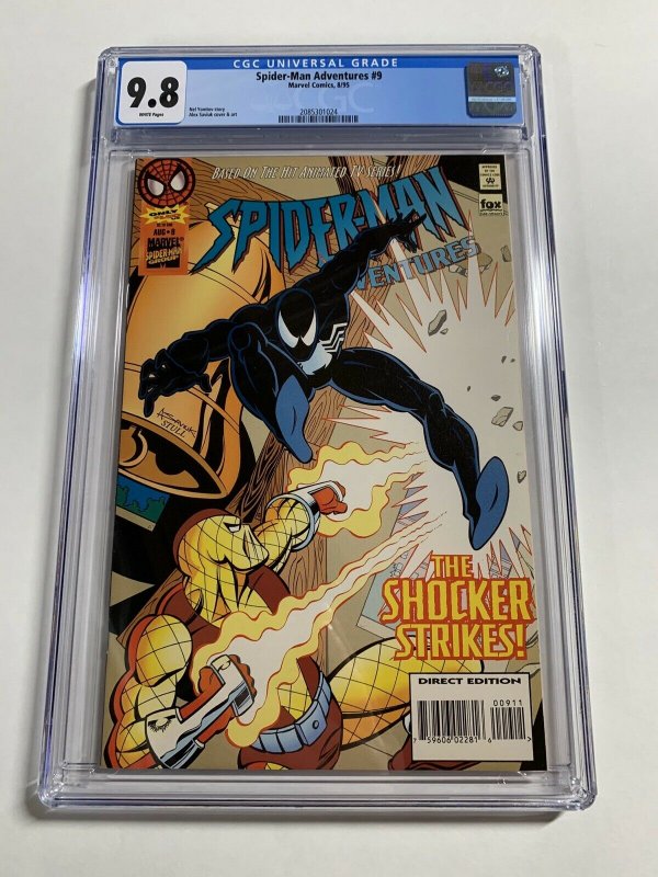 Spider-man Adventures 9 Cgc 9.8 Wp Black Costume Saga Venom Must Have Marvel