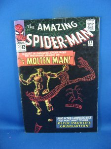 AMAZING SPIDERMAN 28  F   MARVEL 1965 MOLTEN MAN