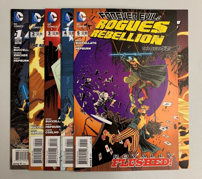 Forever Evil Rogues Rebellion #1-6 Set (DC 2013) Brian Buccellato (8.5+) 