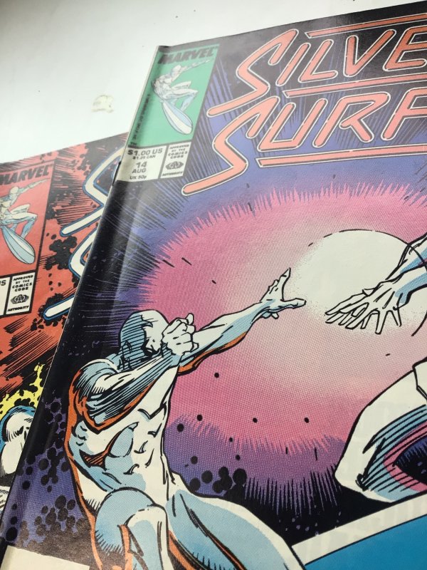 Silver Surfer #3, 6, 13 & 14 (1987-88) Lot of 4 Marvel Comics