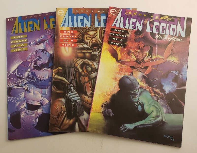 Alien Legion Heavy Hitters One Planet At A Time Complete Set #1-3 NM Epic Comics