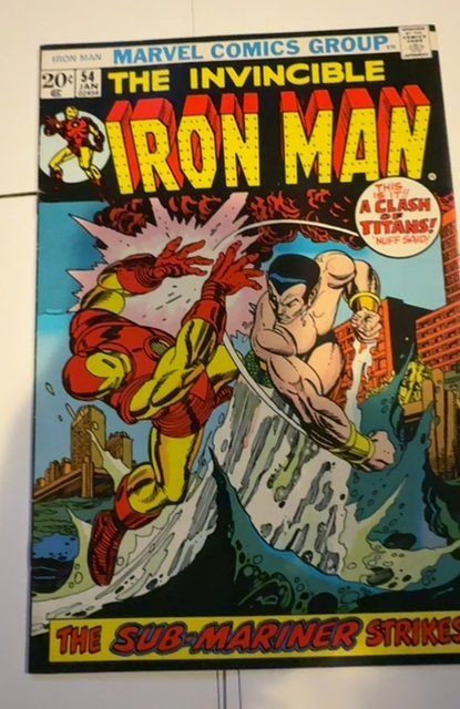 Iron Man #54 (1973) namor vs Ironman nice copy
