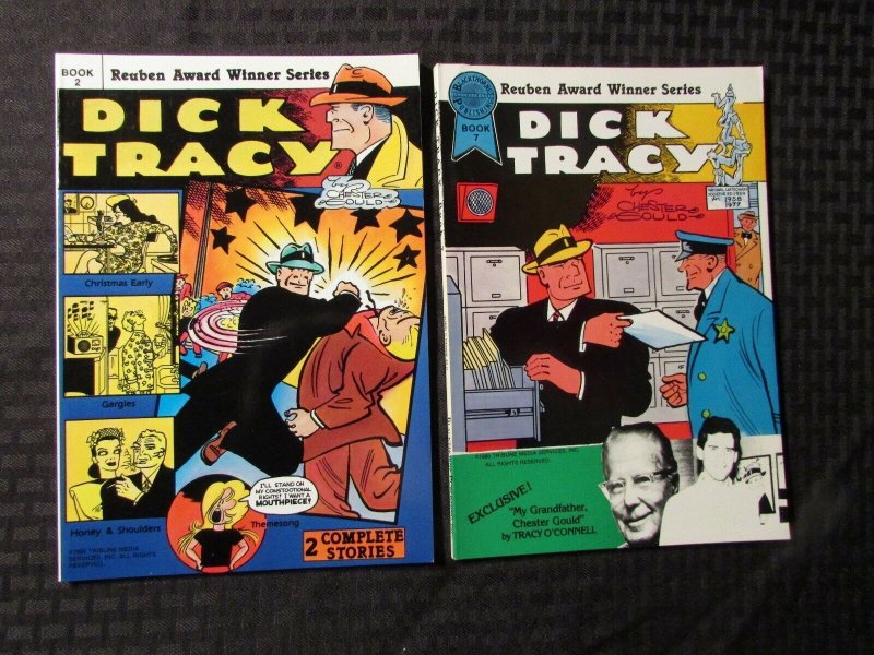 1985/86 DICK TRACY Book 2 & 7 VF+ Blackthorne by Chester Gould LOT of 2