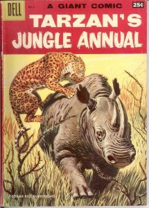 TARZANS JUNGLE ANNUAL 6 VG DELL GIANT   1957 COMICS BOOK