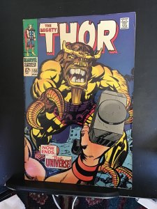 Thor #155 (1968) 1st Mangog cover Kirby art beauty! VF Oregon CERT!