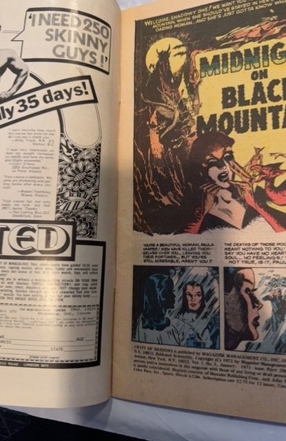 Crypt of Shadows #1 (1973)70s horror anthology
