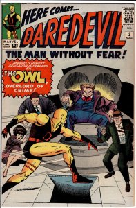 Daredevil #3 (1964) 1st Owl! see description