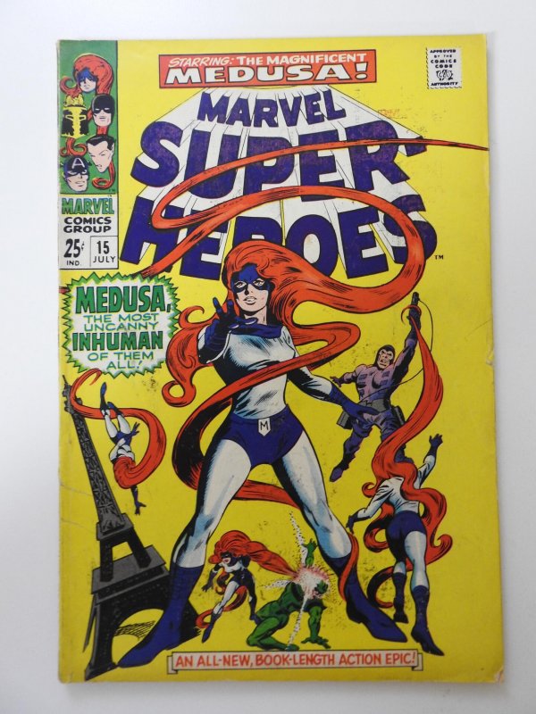 Marvel Super-Heroes #15 (1968) VG+ Condition!