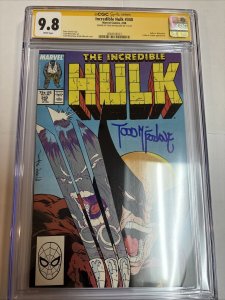 Incredible Hulk (1988) # 340 ( CGC 9.8 SS WP)  Signed Full Todd McFarlane