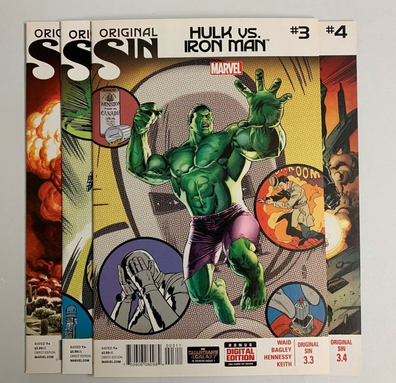 Original Sin Hulk Vs Iron Man #1-4 Set (Marvel 2014) 1 2 3 4 Mark Waid (9.2+) 