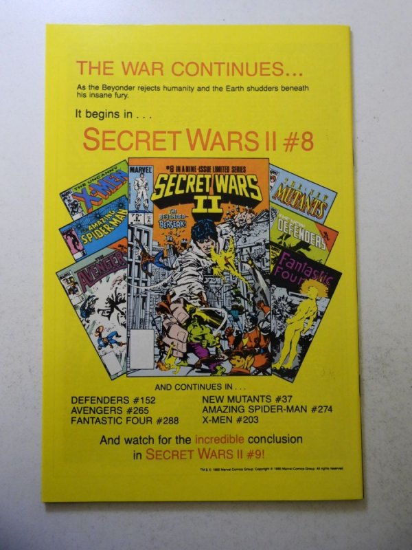 X-Men Annual #9 (1985) VF Condition